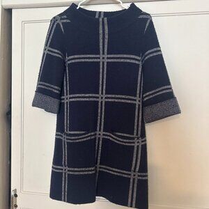 MOTH for Anthropologie Windowpane Knit Tunic – XS